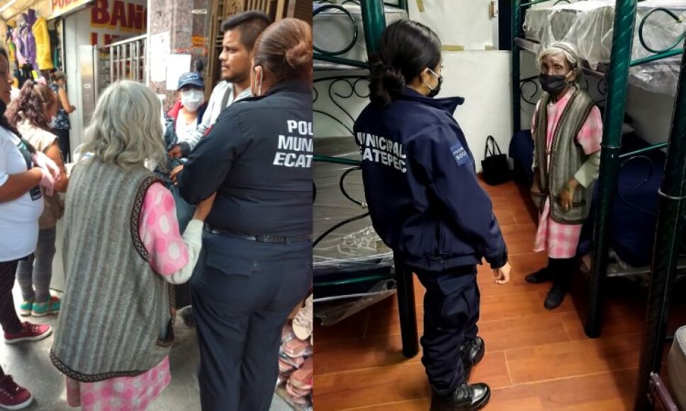 Abuelita de 88 años se pierde en la CDMX y es localizada en Edomex