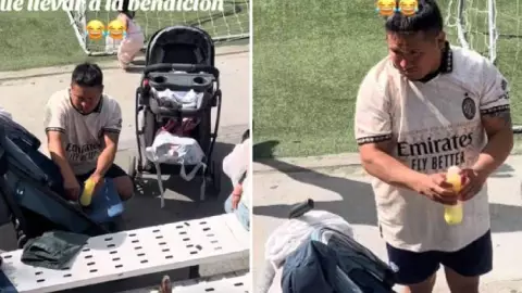 VIDEO VIRAL_ Papá detiene reta de fútbol para alimentar a su hija; _Feliz Día del Padre_ dicen internautas.jpg
