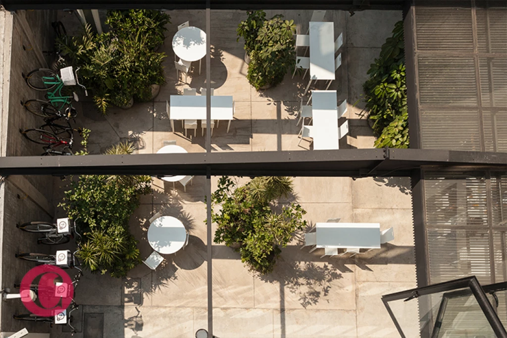 Las instalaciones son algo que presumir: espacios abiertos y a aire libre, luz natural y decoración minimalista.