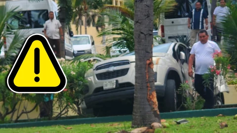 Pisó el freno y terminó contra palmera en la Zona Hotelera de Cancún; esto se sabe.jpg
