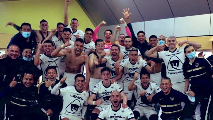 Festejo de los Pumas de la UNAM