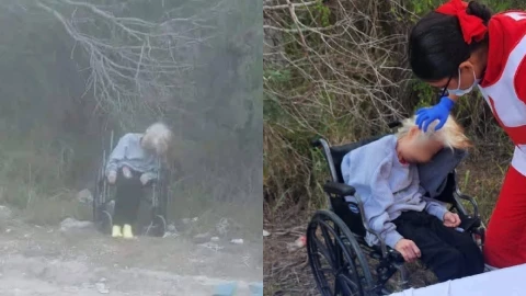 Abuelita abandonada en Matamoros