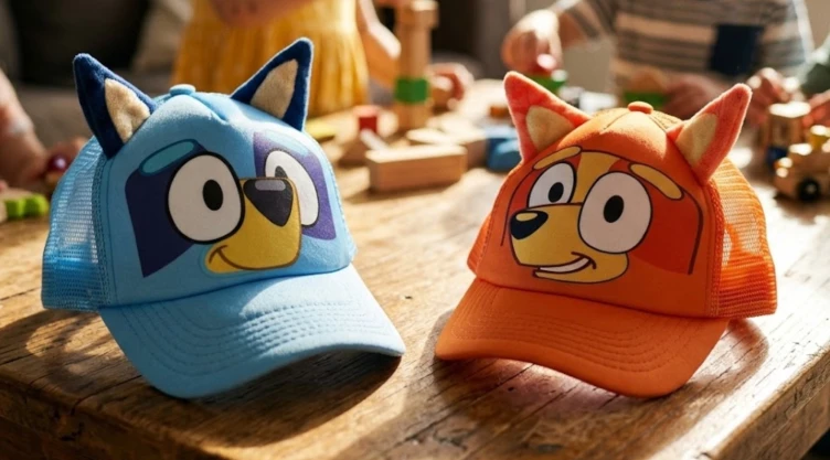 3 gorras de Bluey y Bingo para regalar a un niño