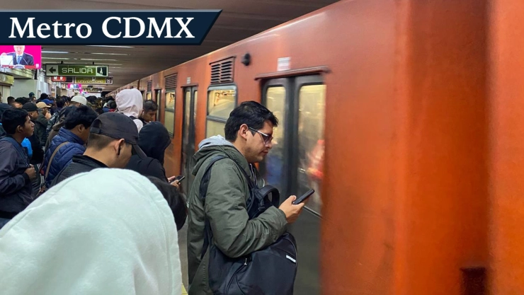 Metro CDMX con retrasos
