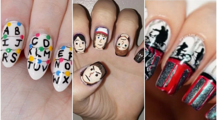 Modelos de uñas de Stranger Things