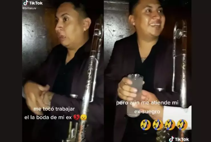 Músico le toca trabajar en la boda de su ex