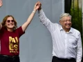 marcha de AMLO Beatriz Gutiérrez Müeller