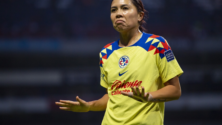 Kiana Palacios festeja gol en el Cl&aacute;sico Nacional con Am&eacute;rica