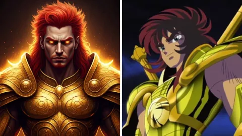 Versión humana de Dohko de Libra según la inteligencia artificial