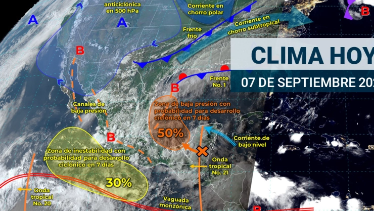 así será el clima hoy sábado 7 de septiembre de 2024; habrá temporal de lluvias