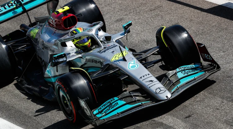 Lewis Hamilton en el Mercedes