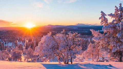 Impresionante atardecer en Utah