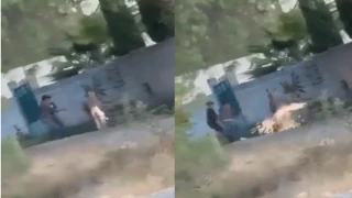 Indignación en Cadereyta de Monte burro es agredido con pirotecnia