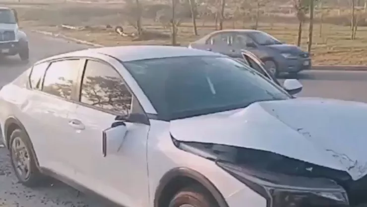 Accidente en la lateral de la autopista Puebla-Atlixco, Ocoyucan, causa daños severos este 18 de marzo 2025