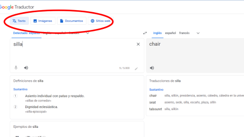 Formas de introducir texto en el traductor de Google