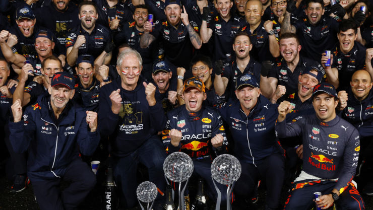 Red Bull celebra el campeonato de Max Verstappen