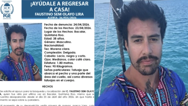 Activan ficha de búsqueda para localizar a Faustino Sem Olayo Lira, desaparecido en Bacalar: Esto se sabe sobre su desaparición