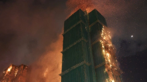 Incendio en tai po, Hong Kong, el 16 de noviembre de 2025.