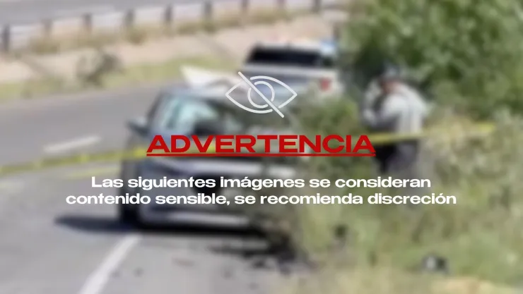 VIDEO: Tráiler invade los carriles contrarios y aplasta un vehículo en el Libramiento Norponiente; el saldo es fatal