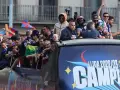 Jugadores de Barcelona celebrando