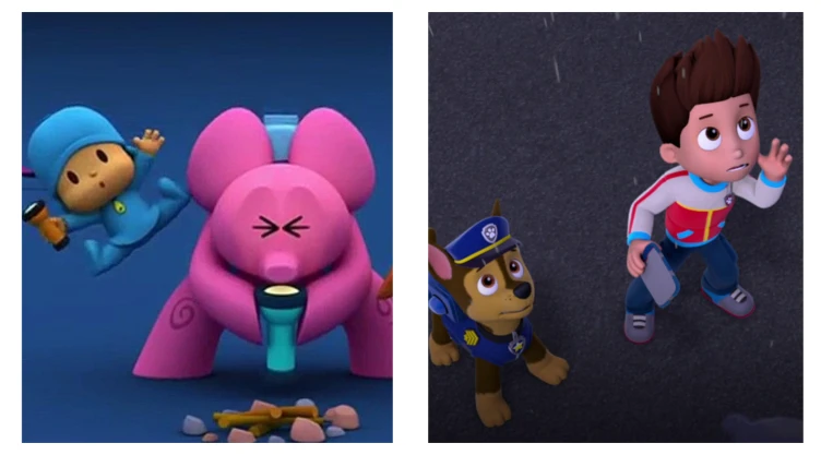Pocoyó y Paw Patrol