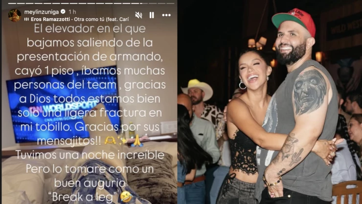 Carin León saca en brazos a su novia tras caída del elevador: Ella resultó lesionada y terminó en el hospital
