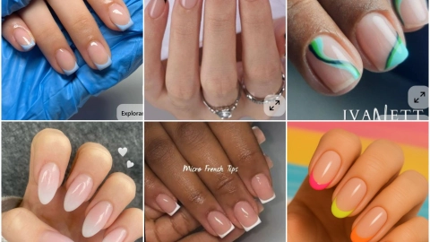 uñas francesas colores