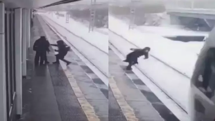 Hombre es atropellado por tren