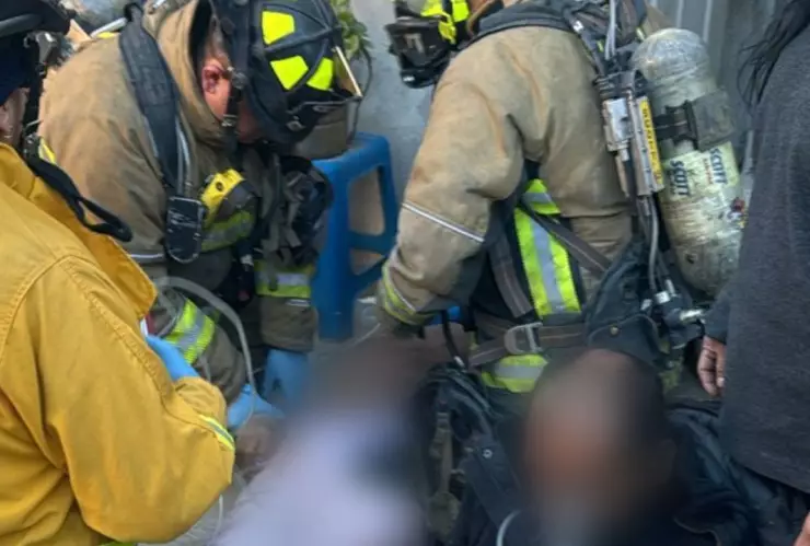 Incendio en Poblado Ejido Matamoros en Tijuana hoy miércoles 18 de diciembre de 2024