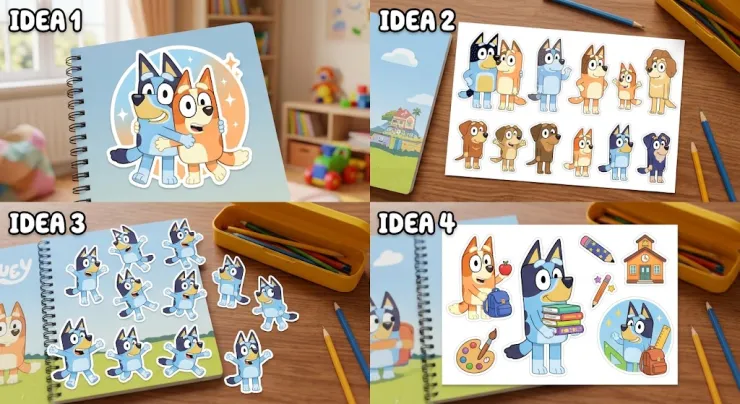 Stickers de Bluey