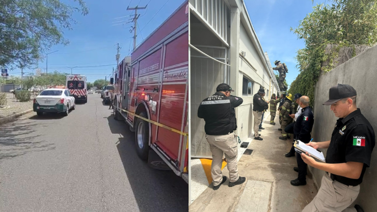 Bomberos se movilizaron tras reporte de incendio en guardería Las Quintas en Sonora