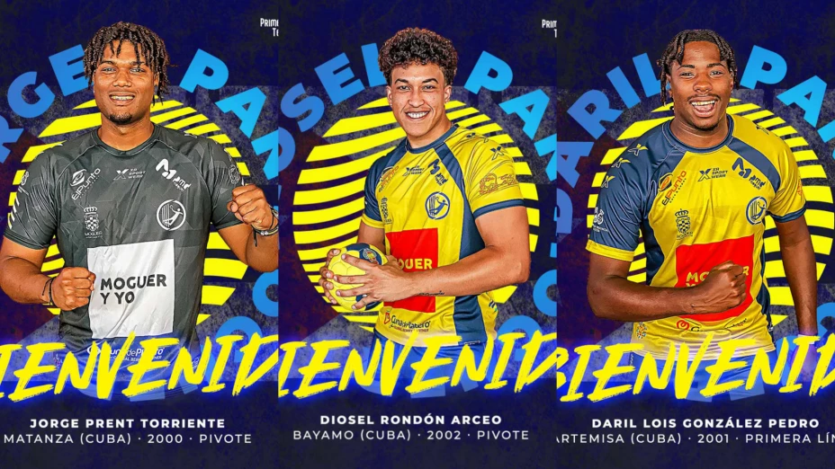 Los 3 jugadores cubanos que se fugaron de su país, presentados oficialmente en Europa