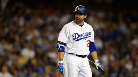 Adrián “El Titán” González con Dodgers de Los Ángeles en 2017