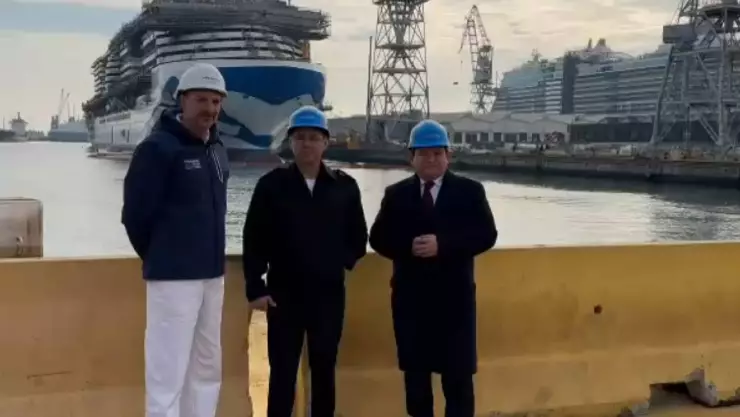 Joaquín Díaz Mena sostuvo reuniones en Italia y reveló que está impulsando un proyecto en Yucatán por la llegada de un astillero