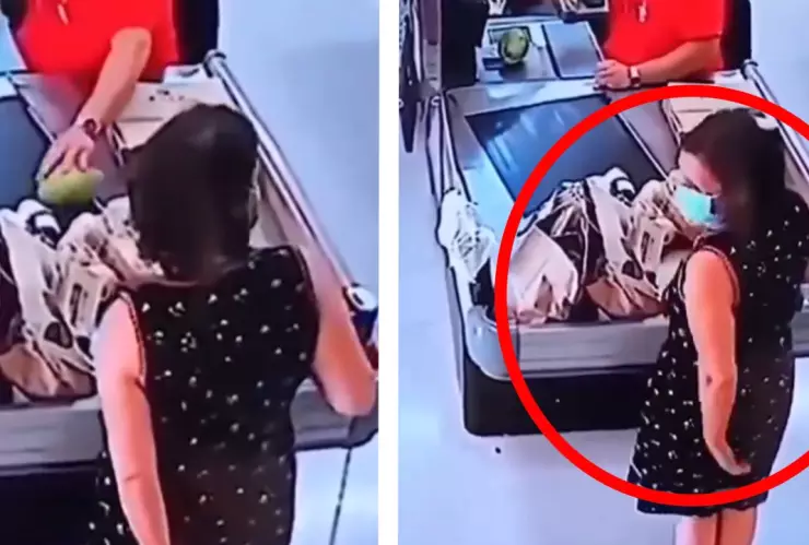 Mujer hace del baño en pleno centro comercial