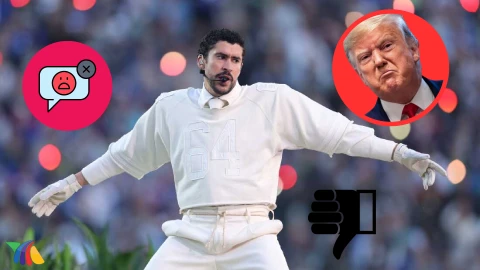 ¡NO LE GUSTÓ! Trump lanza critica al show de medio tiempo de Bad Bunny y lo califica como “uno de las peores de la historia”