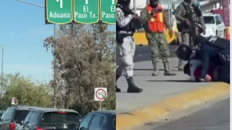 Polician someten a persona en el crice