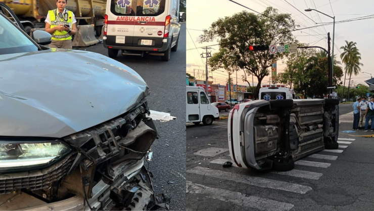 Accidente en La Salada deja a dos personas lesionadas; otra mujer resulta herida en Colima