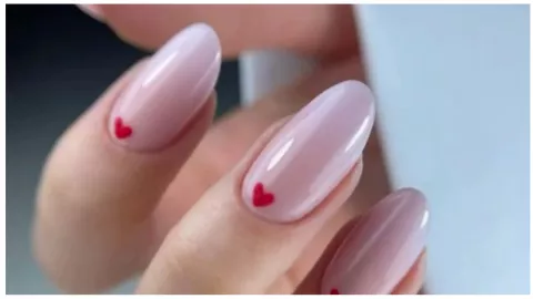 uñas san valentin