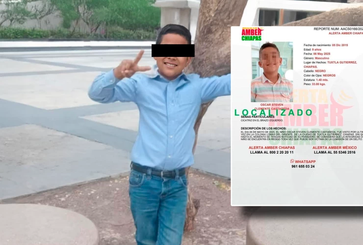 Localizan en Honduras a niño que había desaparecido en Tuxtla Gutiérrez tras ir a la tienda