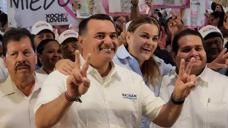 Elecciones 2024 Yucatán_ Cecilia Patrón y Renán Barrera se reúnen con el Consejo Estatal de Organizaciones
