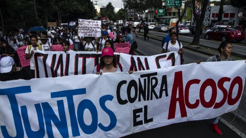 Marcha contra el acoso