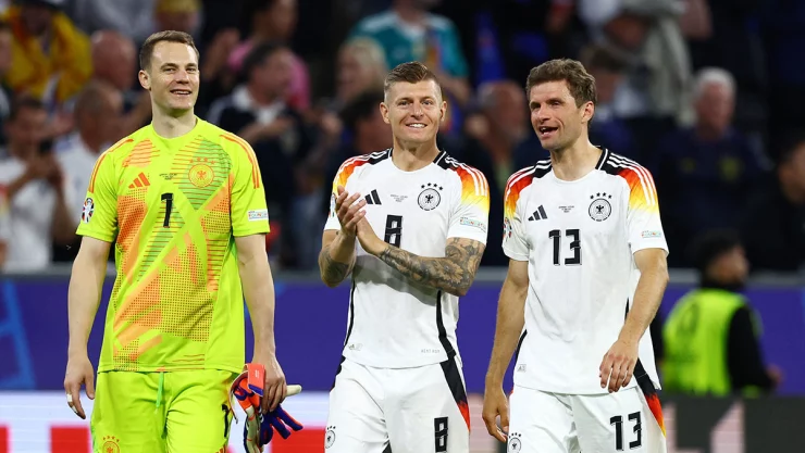 Neuer, Kroos y Müller