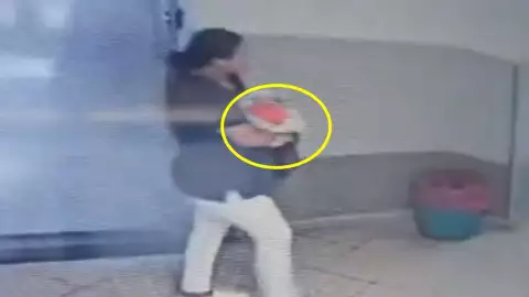 Enfermera roba bebe.