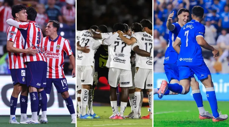Chivas, Pumas y Cruz Azul