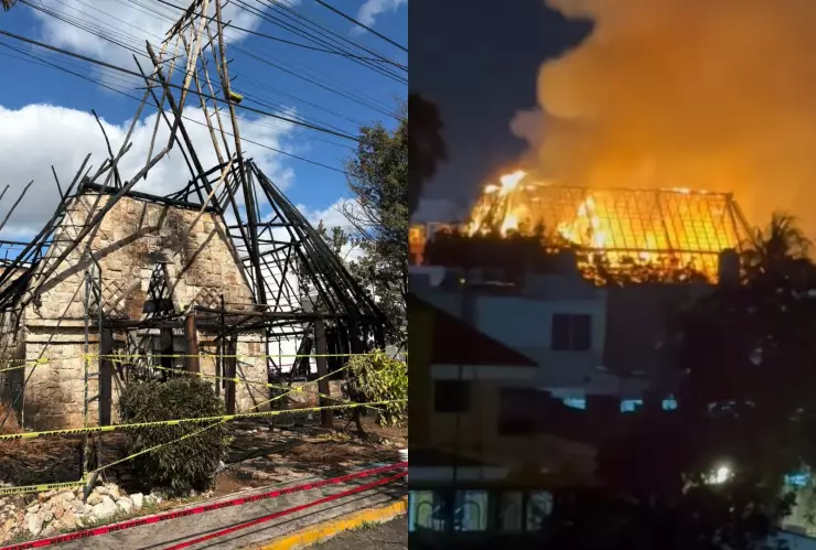 Incendio de restaurante en Zona Dorada II de Mérida: Así quedó tras el siniestro