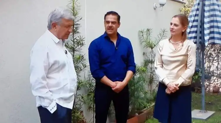 Javier Alatorre, AMLO y Beatriz Gutiérrez