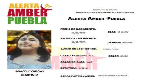 alerta amber menor Puebla