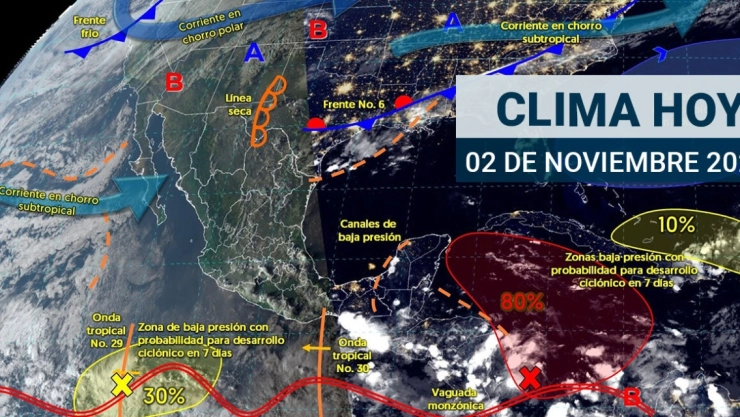 ¡Prepárate para un clima helado! Frente frío impactará México hoy 2 de noviembre