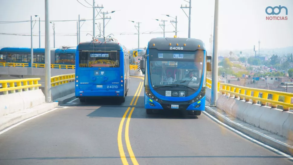 Quitan carril al trolebús a Chalco